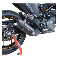 Egzoz ile uyumlu Ktm Adventure 390 2021-2024, Furore Nero, Yarış Sistemi Susturucu ve özel bağlantı borusu 