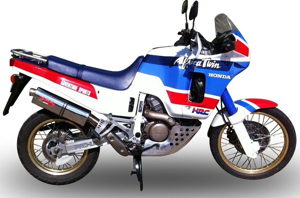 Egzoz ile uyumlu Honda Africa Twin NXR - XRV 650 Rd03 1988-1989, Trioval, Egzoz yasal, onaylı, çıkarılabilir db killer ve bağlantı borulu susturucu 