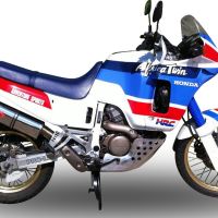 Egzoz ile uyumlu Honda Africa Twin NXR - XRV 650 Rd03 1988-1989, Trioval, Egzoz yasal, onaylı, çıkarılabilir db killer ve bağlantı borulu susturucu 