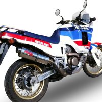 Egzoz ile uyumlu Honda Africa Twin NXR - XRV 650 Rd03 1988-1989, Trioval, Egzoz yasal, onaylı, çıkarılabilir db killer ve bağlantı borulu susturucu 