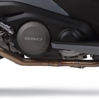 Exhaust compatible with Kymco Ak 550 2017-2020, M3 Inox , Racing full system exhaust, including removable db killer 