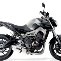 Egzoz ile uyumlu Yamaha Mt-09 Tracer 900 2015-2016, Albus Ceramic, Onaylanmış ve yasal, çıkarılabilir db öldürücü dahil tam sistem egzozu 
