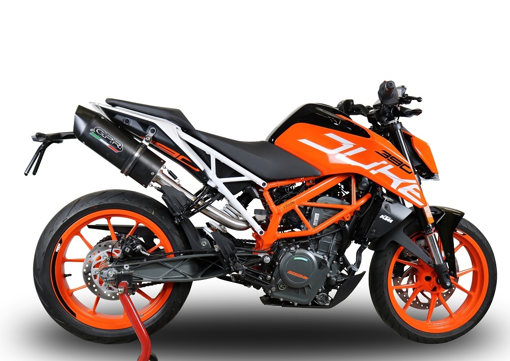 Egzoz ile uyumlu Ktm Duke 250 2017-2020, Furore Nero, Yarış Sistemi Susturucu ve özel bağlantı borusu 