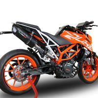 Egzoz ile uyumlu Ktm Duke 250 2017-2020, Furore Nero, Yarış Sistemi Susturucu ve özel bağlantı borusu 