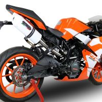 Egzoz ile uyumlu Ktm Rc 125 2017-2020, Albus Evo4, Onaylı egzoz, bağlantı borusu ve çıkarılabilir db öldürücü dahil Avrupa DIŞI pazarlar için yasal 
