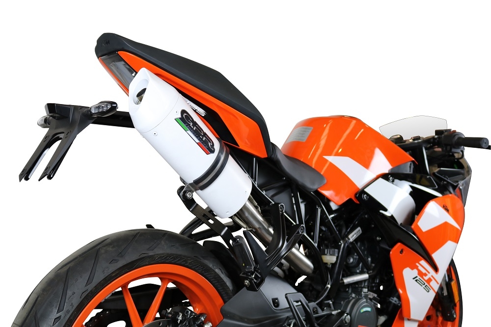 Egzoz ile uyumlu Ktm Rc 125 2017-2020, Albus Evo4, Onaylı egzoz, bağlantı borusu ve çıkarılabilir db öldürücü dahil Avrupa DIŞI pazarlar için yasal 