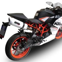 Egzoz ile uyumlu Ktm Rc 390 2015-2016, Albus Ceramic, Egzoz yasal, onaylı, çıkarılabilir db killer ve bağlantı borulu susturucu 