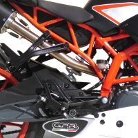 Egzoz ile uyumlu Ktm Rc 390 2015-2016, Albus Ceramic, Egzoz yasal, onaylı, çıkarılabilir db killer ve bağlantı borulu susturucu 