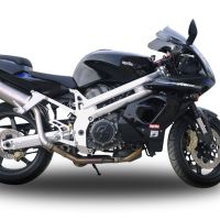 Egzoz ile uyumlu Aprilia Sl -Falco 1000 2000-2004, Trioval, Homologe sistem Double Susturucu ve özel bağlantı borusu 