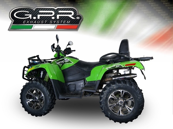 Egzoz ile uyumlu Artic Cat Trv 700 2009-2016, Deeptone Atv, Orijinal manifolda herhangi bir değişiklik yapmadan takılabilen susturucu 