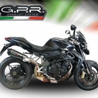 GPR exhaust compatible with  Mv Agusta Brutale 1090 R-RR  2010-2016, New Grand Prix Evo Poppy, Homologated legal slip-on exhaust including removable db killer and link pipe 