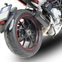Egzoz ile uyumlu Mv Agusta Rivale - Stradale 800 2014-2016, Furore Nero, Egzoz yasal, onaylı, çıkarılabilir db killer ve bağlantı borulu susturucu 