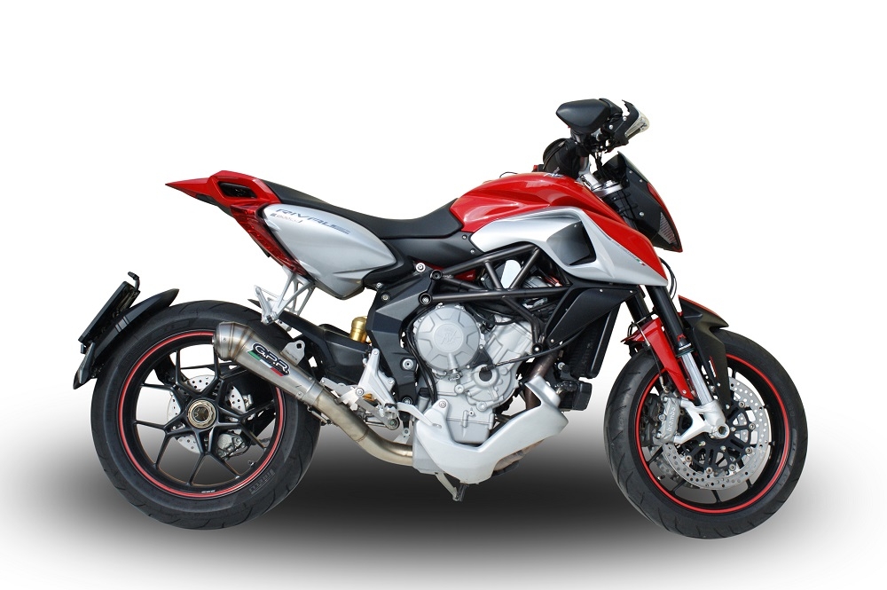 Egzoz ile uyumlu Mv Agusta Rivale - Stradale 800 2014-2016, Powercone Evo, Egzoz yasal, onaylı, çıkarılabilir db killer ve bağlantı borulu susturucu 