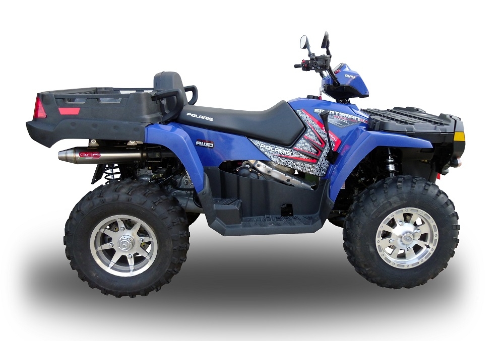 Egzoz ile uyumlu Polaris Sportsman 800 X2 2007-2010 2007-2010, Deeptone Atv, Orijinal manifolda herhangi bir değişiklik yapmadan takılabilen susturucu 