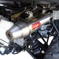 Egzoz ile uyumlu Polaris Sportsman 800 X2 2007-2010 2007-2010, Deeptone Atv, Orijinal manifolda herhangi bir değişiklik yapmadan takılabilen susturucu 