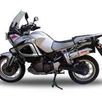Egzoz ile uyumlu Yamaha Xt 1200 Z Supertenere 2017-2020, Trioval, Egzoz yasal, onaylı, çıkarılabilir db killer ve bağlantı borulu susturucu 
