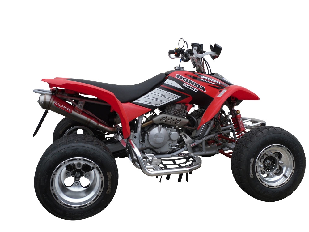 Egzoz ile uyumlu Honda Trx 400 Sportrax EX 1999-2014, Powercone Evo, Egzoz yasal, onaylı, çıkarılabilir db killer ve bağlantı borulu susturucu 