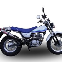 Egzoz ile uyumlu Suzuki Rv 125 Van Van 2003-2017, Deeptone Inox, Egzoz yasal, onaylı, çıkarılabilir db killer ve bağlantı borulu susturucu 