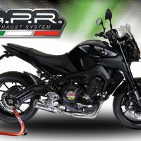 Egzoz ile uyumlu Yamaha Mt-09 Tracer 900 2015-2016, M3 Inox , Onaylanmış ve yasal, çıkarılabilir db öldürücü dahil tam sistem egzozu 