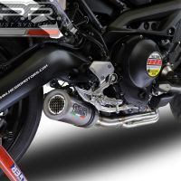 Egzoz ile uyumlu Yamaha Mt-09 Tracer 900 2015-2016, M3 Inox , Onaylanmış ve yasal, çıkarılabilir db öldürücü dahil tam sistem egzozu 