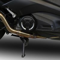 Egzoz ile uyumlu Yamaha T-Max 530 2017-2021, Furore Nero, Yalnızca gürültü için onaylanan sistem, AB dışındaki pazarlar için geçerlidir Tam hat, susturucu artı toplayıcı 