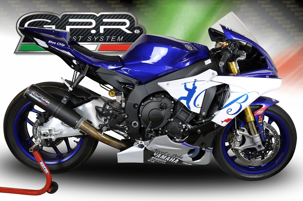 Egzoz ile uyumlu Yamaha Yzf R1-R1-M 2020-2025, M3 Black Titanium, Yarış Sistemi Susturucu ve özel bağlantı borusu 