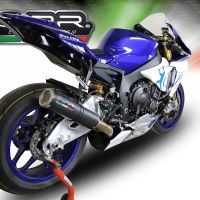 Egzoz ile uyumlu Yamaha Yzf R1-R1-M 2020-2025, M3 Black Titanium, Yarış Sistemi Susturucu ve özel bağlantı borusu 