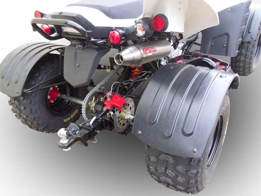Egzoz ile uyumlu Beeline Bestia 3.3 Supermoto -Offroad 2011-2021, Deeptone Atv, Egzoz yasal, onaylı, çıkarılabilir db killer ve bağlantı borulu susturucu 