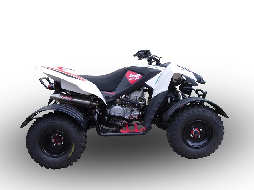Egzoz ile uyumlu Beeline Bestia 5.5 Supermoto -Offroad 2011-2021, Deeptone Atv, Onaylanmış ve yasal, çıkarılabilir db öldürücü dahil tam sistem egzozu 