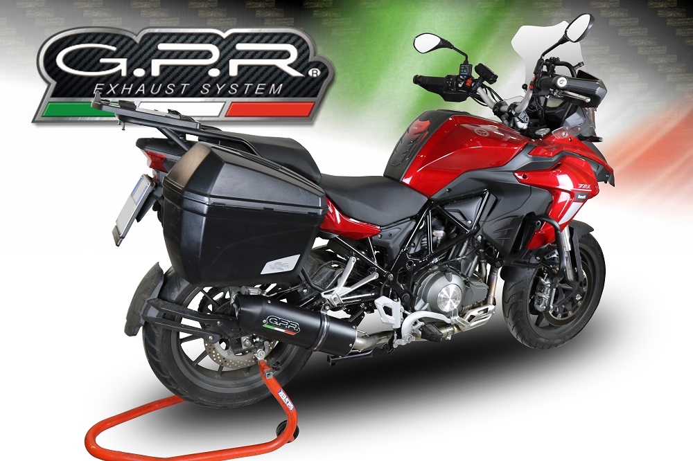 Egzoz ile uyumlu Benelli Trk 502 2017-2020, Furore Evo4 Nero, Onaylı egzoz, bağlantı borusu ve çıkarılabilir db öldürücü dahil Avrupa DIŞI pazarlar için yasal 