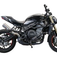 Egzoz ile uyumlu Benelli 752 S 2019-2021, M3 Inox , Egzoz yasal, onaylı, çıkarılabilir db killer ve bağlantı borulu susturucu 