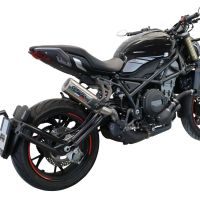 Egzoz ile uyumlu Benelli 752 S 2019-2021, M3 Inox , Egzoz yasal, onaylı, çıkarılabilir db killer ve bağlantı borulu susturucu 
