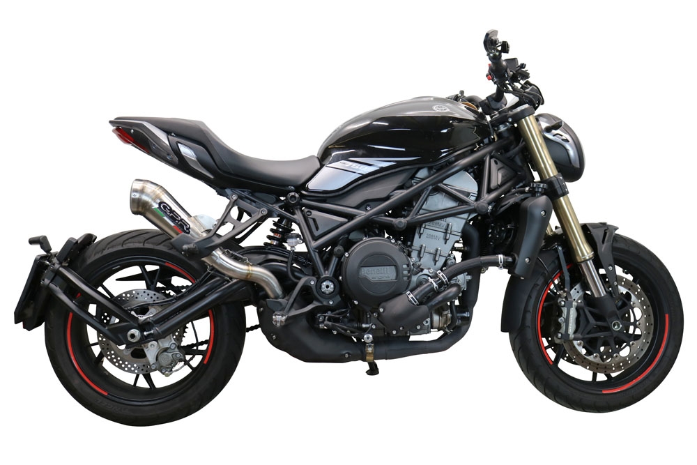 Egzoz ile uyumlu Benelli 752 S 2019-2021, Powercone Evo, Egzoz yasal, onaylı, çıkarılabilir db killer ve bağlantı borulu susturucu 