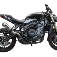 Egzoz ile uyumlu Benelli 752 S 2019-2021, Powercone Evo, Egzoz yasal, onaylı, çıkarılabilir db killer ve bağlantı borulu susturucu 