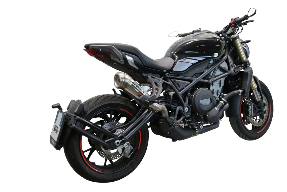 Egzoz ile uyumlu Benelli 752 S 2019-2021, Powercone Evo, Egzoz yasal, onaylı, çıkarılabilir db killer ve bağlantı borulu susturucu 
