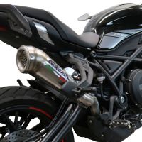 Egzoz ile uyumlu Benelli 752 S 2019-2021, Powercone Evo, Egzoz yasal, onaylı, çıkarılabilir db killer ve bağlantı borulu susturucu 