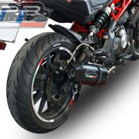 Egzoz ile uyumlu Benelli Bn 302 S 2015-2016, Furore Nero, Egzoz yasal, onaylı, çıkarılabilir db killer ve bağlantı borulu susturucu 