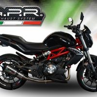Egzoz GPR ile uyumlu  Benelli Bn 302 S 2015-2016, New Grand Prix Evo Titanium, Egzoz yasal, onaylı, çıkarılabilir db killer ve bağlantı borulu susturucu 
