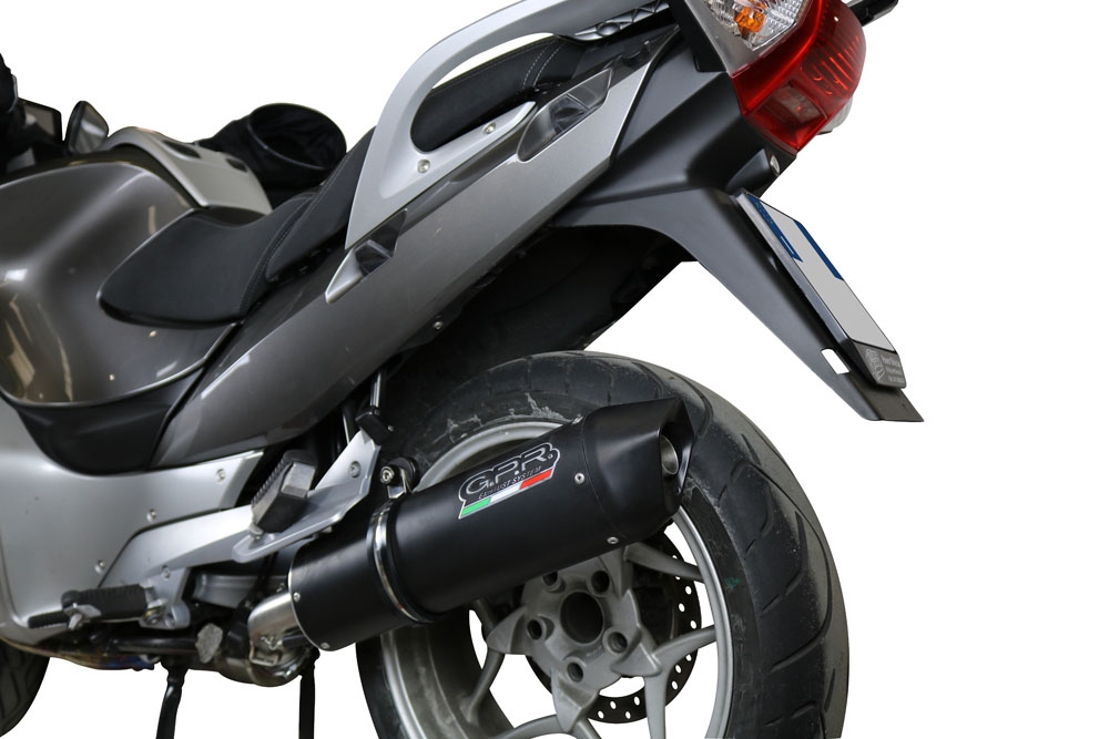 Egzoz ile uyumlu Bmw R 1200 Rt 2009-2013, Furore Nero, Egzoz yasal, onaylı, çıkarılabilir db killer ve bağlantı borulu susturucu 
