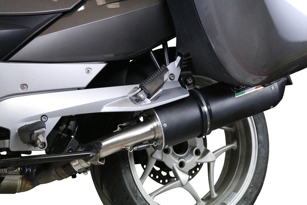 Egzoz ile uyumlu Bmw R 1200 Rt 2009-2013, Furore Nero, Egzoz yasal, onaylı, çıkarılabilir db killer ve bağlantı borulu susturucu 