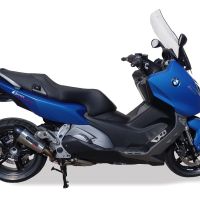 GPR exhaust compatible with  Bmw C 600 Sport 2012-2016, New Grand Prix Evo Titanium, Homologated legal slip-on exhaust including removable db killer and link pipe 