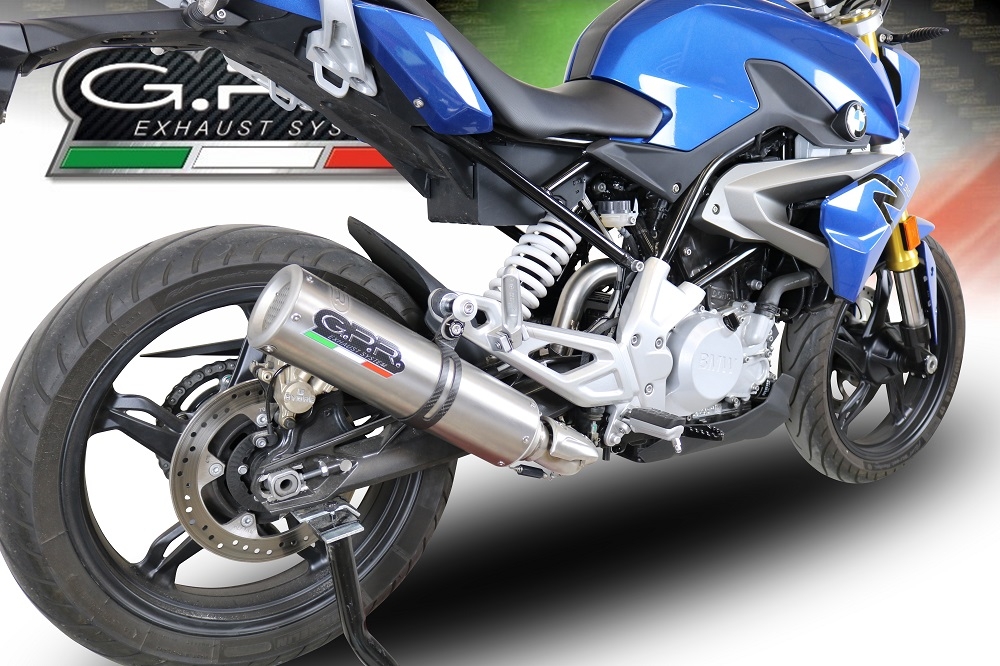 Exhaust compatible with Bmw G 310 R 2022-2024, M3 Inox , full system exhaust legal for UK and non-EU countries including removable db killer 
