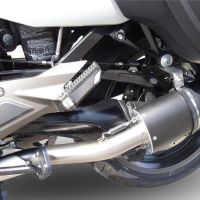 Exhaust compatible with Bmw K 1600 Gt 2010-2016, Furore Nero, Dual Homologated legal slip-on exhaust including removable db killers and link pipes 