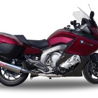 Exhaust compatible with Bmw K 1600 Gtl 2012-2016, Trioval, Dual Homologated legal slip-on exhaust including removable db killers and link pipes 
