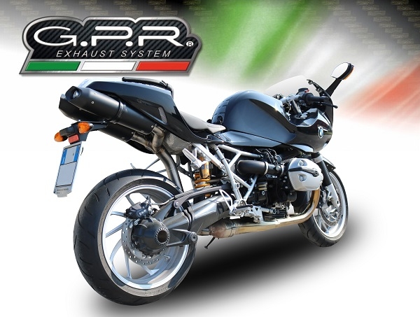Egzoz ile uyumlu Bmw R 1200 S 2006-2008, Furore Nero, Homologe sistem Double Susturucu ve özel bağlantı borusu 