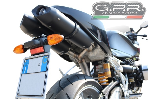 Egzoz ile uyumlu Bmw R 1200 S 2006-2008, Furore Nero, Homologe sistem Double Susturucu ve özel bağlantı borusu 
