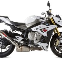 Egzoz ile uyumlu Bmw S 1000 R -M 2014-2016, Powercone Evo, Egzoz yasal, onaylı, çıkarılabilir db killer ve bağlantı borulu susturucu 