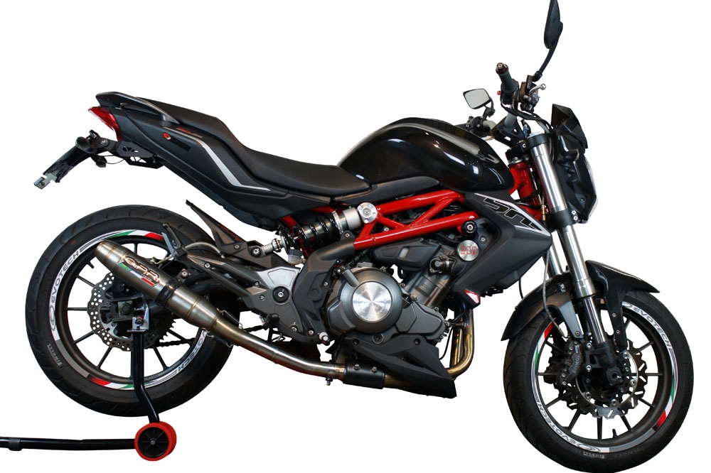 Egzoz ile uyumlu Benelli Bn 302 S 2015-2016, Deeptone Inox, Egzoz yasal, onaylı, çıkarılabilir db killer ve bağlantı borulu susturucu 