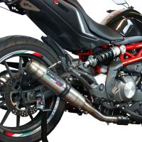 Egzoz ile uyumlu Benelli Bn 302 S 2015-2016, Deeptone Inox, Egzoz yasal, onaylı, çıkarılabilir db killer ve bağlantı borulu susturucu 