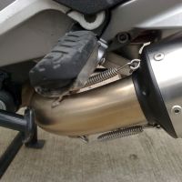 Egzoz ile uyumlu Moto Guzzi Breva 1100 4V 2005-2010, Furore Nero, Egzoz yasal, onaylı, çıkarılabilir db killer ve bağlantı borulu susturucu 
